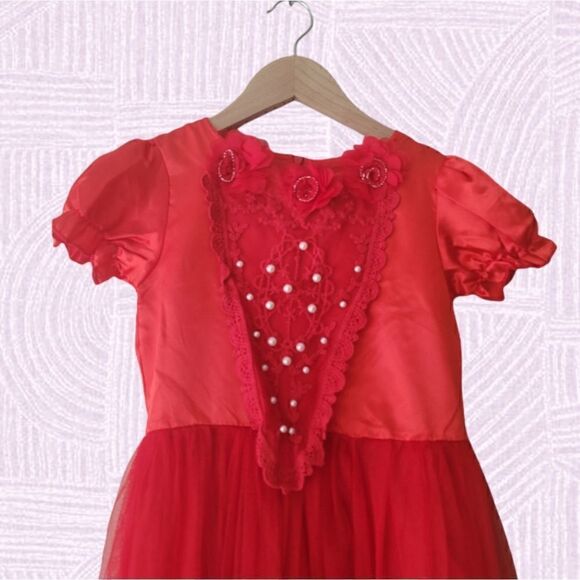 Girls Red Dress - NWOT - Picture 2 of 4